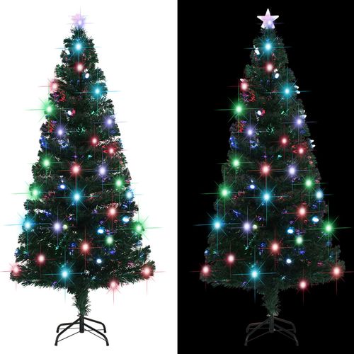 Umjetno božićno drvce sa stalkom LED 180 cm optička vlakna slika 25