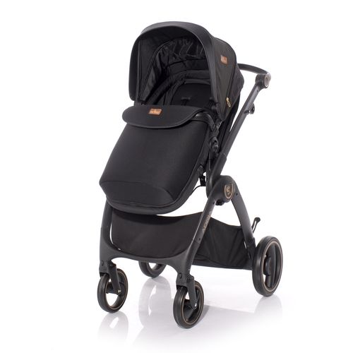 LORELLI ADRIA Kolica Black 2u1 SET: Košara + Putna Torba + Zimska Navlaka (do 15 kg) slika 5