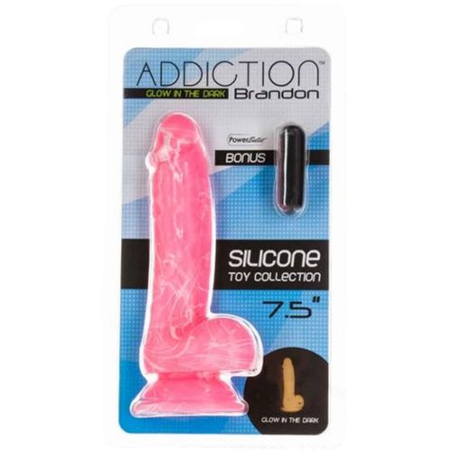 Dildo Brandon koji svijetli u mraku, 19 cm slika 7