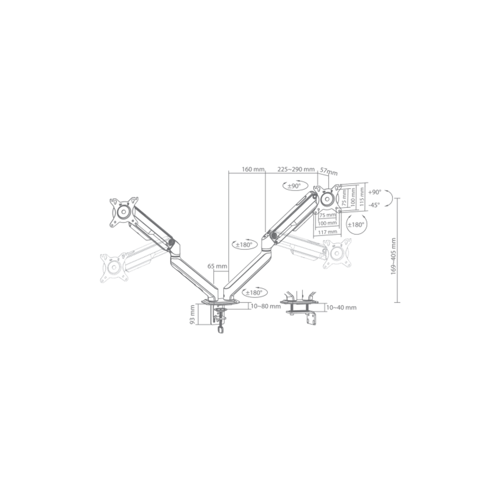 SBOX Stoni stalak LCD-S024-3 (17-32"/2x 2-9kg/100x100) slika 8