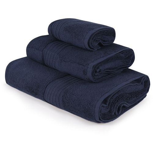 L'essential Maison Chicago Set - Dark Blue Dark Blue Towel Set (3 Pieces) slika 1