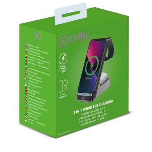 CELLY Wireless fast charger 3in1 slika 2
