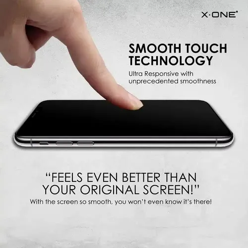 X-ONE Full Cover Extra Strong Tempered Glass Matte - za iPhone 15 Pro (puno ljepilo) crna slika 5