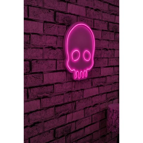 Wallity Ukrasna plastična LED rasvjeta, Skull - Pink slika 1