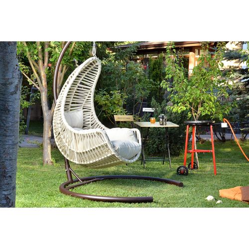 Kule - Cream Cream Garden Single Swing Chair slika 2