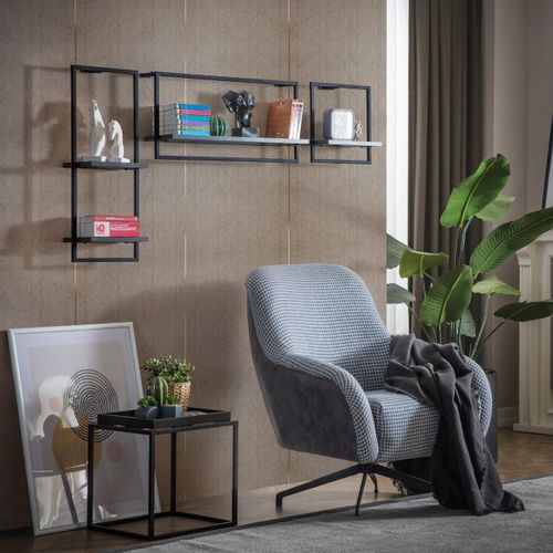 Kare - Black Black Wall Shelf slika 4