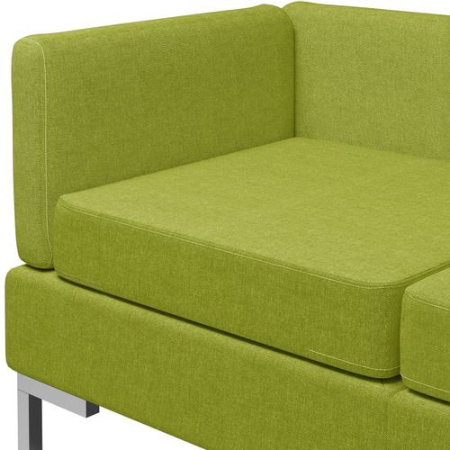 5-dijelni set sofa od tkanine zeleni slika 6