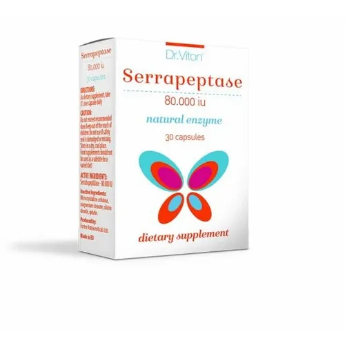 Dr. Viton Serrapeptase 80.000 IU 30 kapsula slika 1