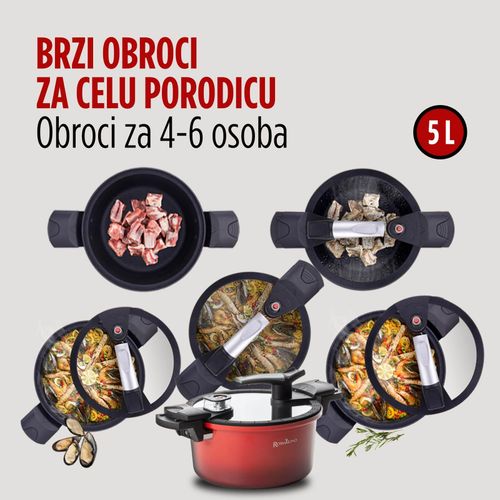 Express lonac as pametnim poklopcem Rosmarino 5l - 24cm slika 6