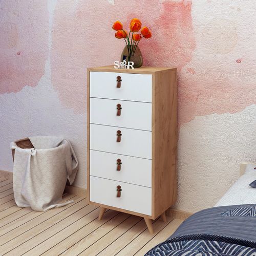 Hanah Home Frenzu Oak White Dresser slika 1