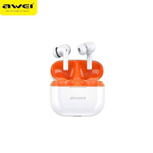 Slušalice AWEI T1 Pro NC Bluetooth bubice white/orange slika 1