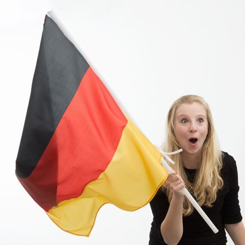 Njemačka Zastava sa Štapom (90 x 60 cm) slika 1