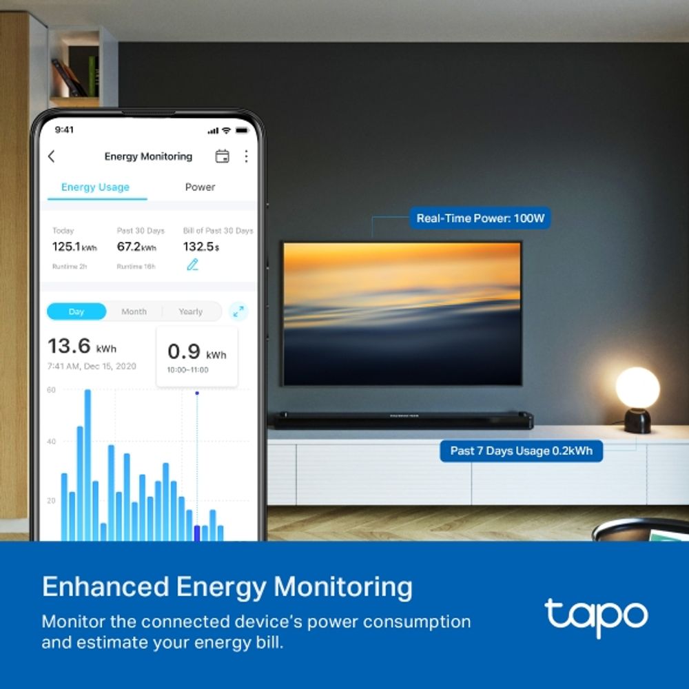 TP-Link Tapo P110M Smart Wi-Fi, Monitror/Matter Tapo P110M(1-pack) slika 2