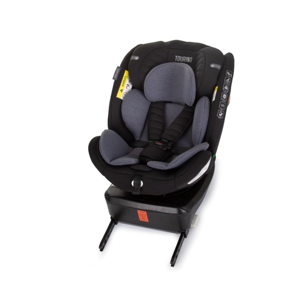 Chipolino Autosjedalica Tourino i-Size 360º 40-150cm Isofix Stktrn02401ob, Obsidian slika 4