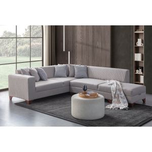 Ugaona Sofa  - Desna Strana - Boja: Krem