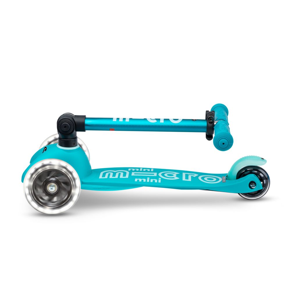 Micro Romobil Mini Deluxe Foldable LED, Aqua slika 5