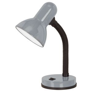 Eglo Basic 1 Savitljiva Stolna Lampa, 60W, E27, Srebrna