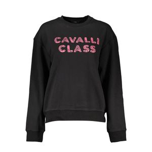 CAVALLI CLASS Crna Majica bez Patentnog Zatvarača