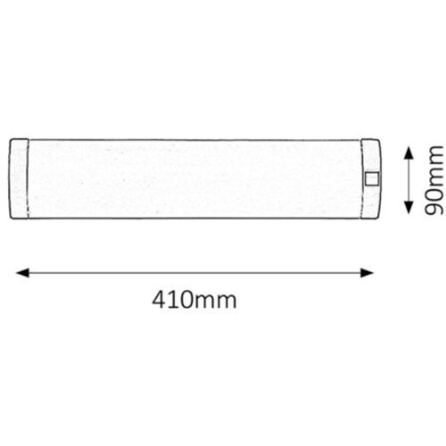 Rabalux Soft zidna lampa 10W Fluo cev bez utičnice Kupatilska rasveta slika 2