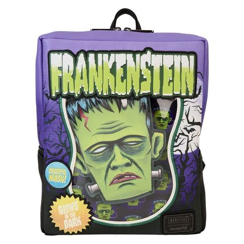 Loungefly Universal Monster Frankenstein Neon Mask Ruksak 28cm slika 1