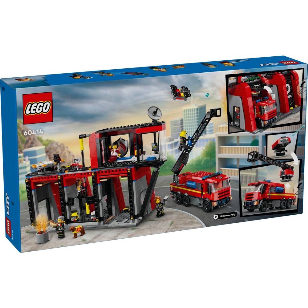LEGO 60414 Vatrogasna stanica sa kamionom slika 12