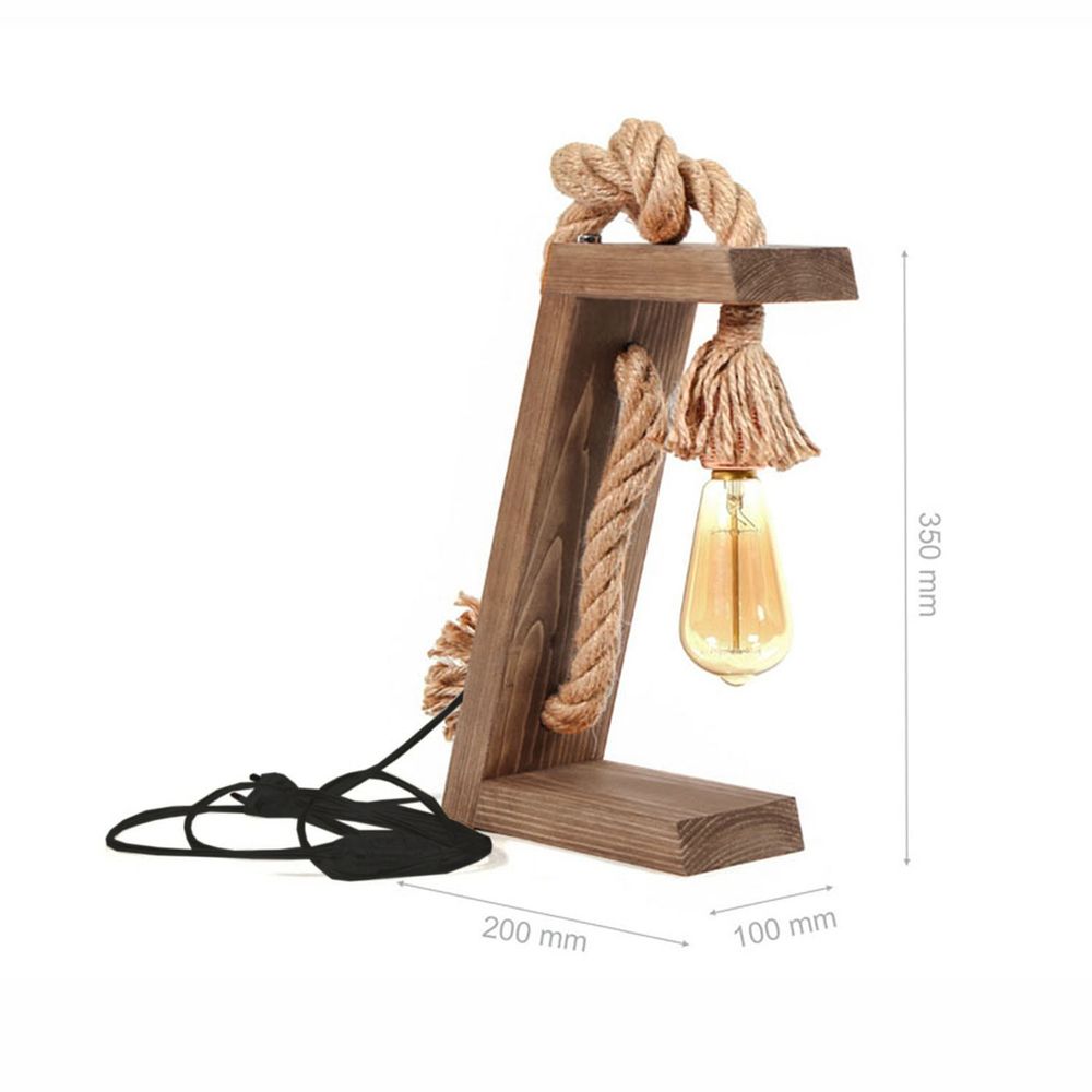 PP166 Lampa za sto od orahovog drveta slika 3