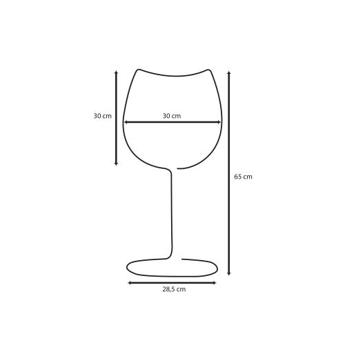 Opviq dekorativna zidna led svjetiljka, Wine Glass - Medium - Yellow slika 8