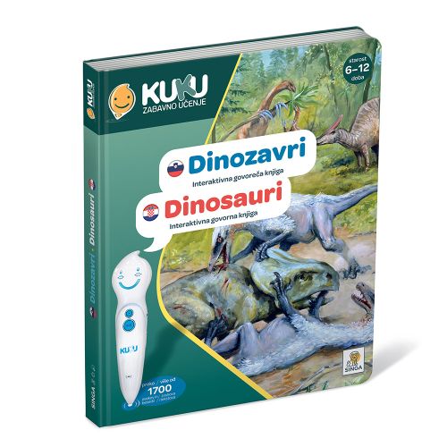 Interaktivna knjiga Kuku - Dinosauri (bez olovke)  slika 2