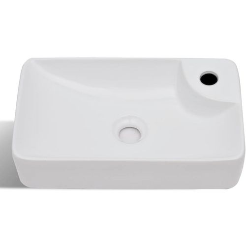 Bijeli keramički umivaonik with Faucet Hole White slika 15