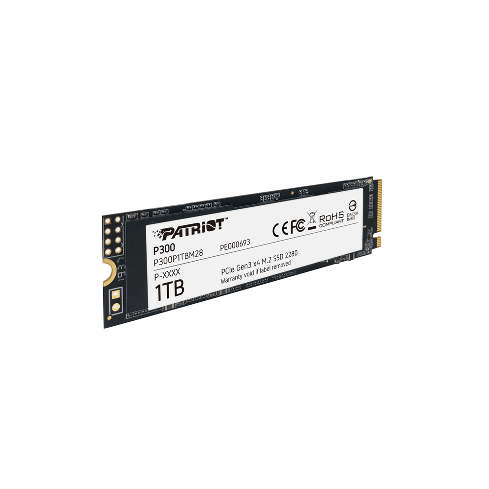 Patriot SSD 1TB M.2;P300 M.2 PCIe Gen 3 x4;up to R/W : 1700/1100MB/s slika 1