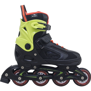 ROLER PW126B-10 BLACK/NEON GREEN ALU S(33-36) ABEC5 PU ACTION 2021 PAR