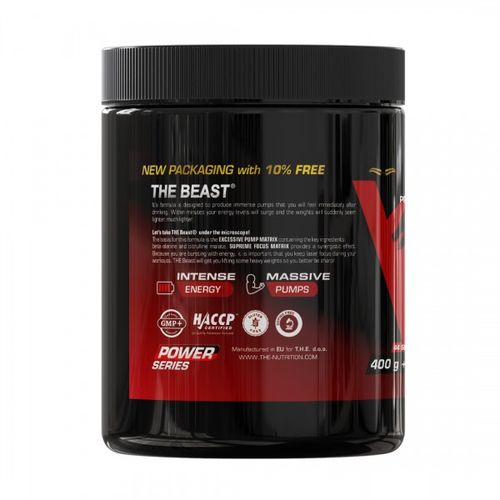 The Nutrition Beast 2.0 Pre Workout, bloody gum - višnja & malina & jagoda 440g slika 2