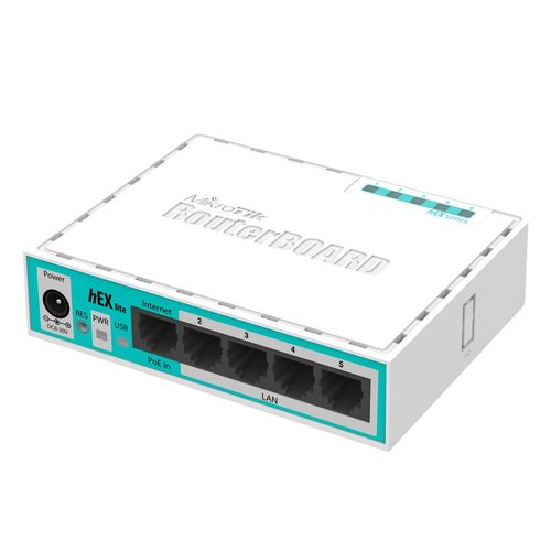 MikroTik hEX lite usmjerivač (RB750r2) slika 1