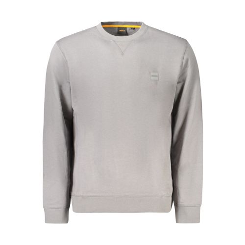 HUGO BOSS MEN'S ZIP-FREE SWEATSHIRT GREY slika 1