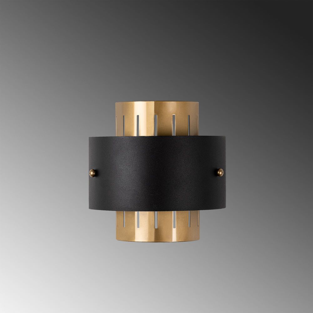 Zidna Lampa Noctra - 15351, boje: Zlatna, Crna slika 6