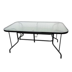 Stol 150x90x70cm stakleni crni GRENADA
