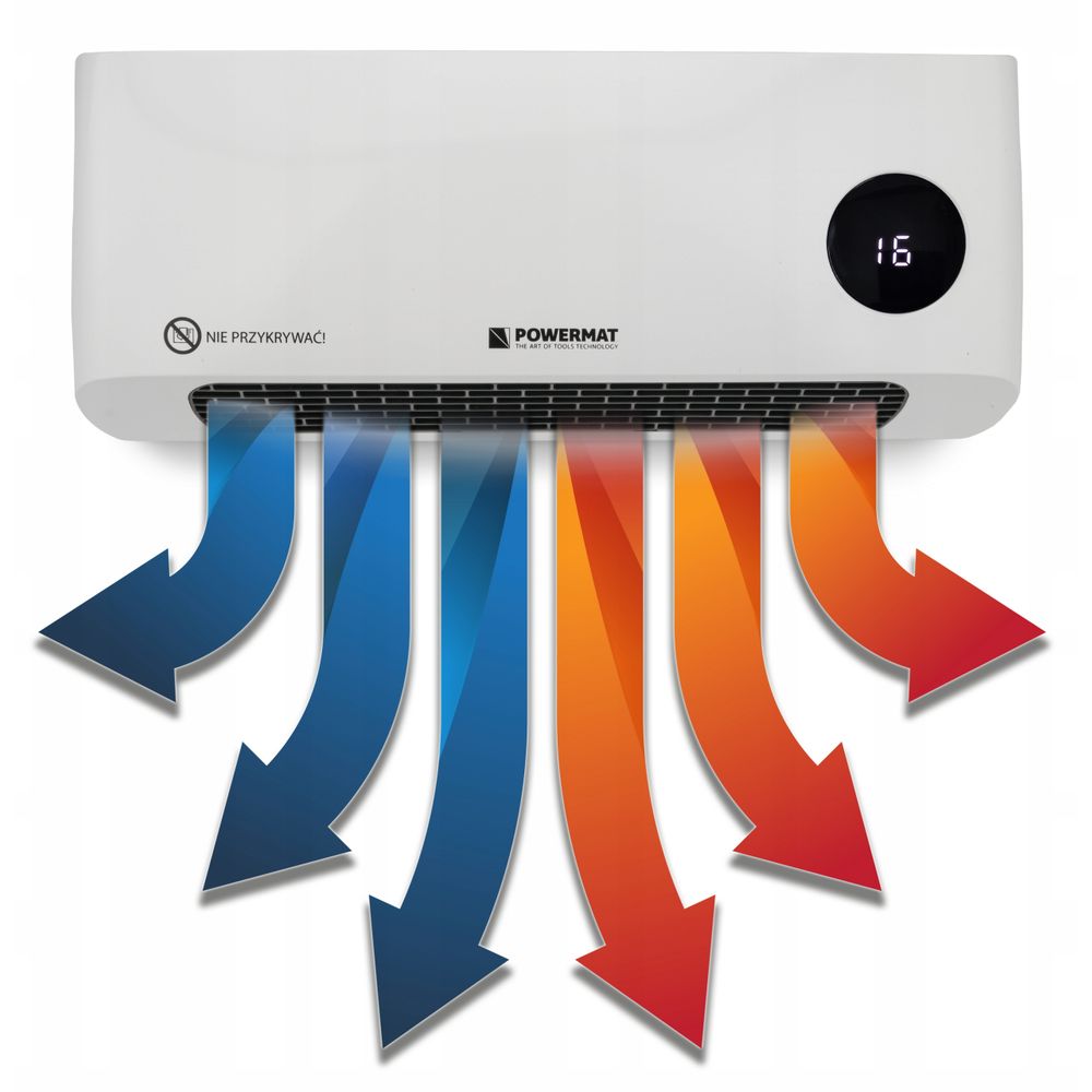 Zračna zavjesa 2000W POWERMAT PM-GC-3000DL daljinski upravljač slika 8