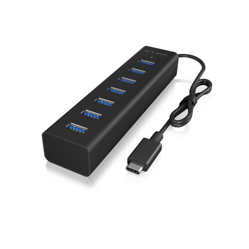 ICY BOX USB-C Hub, IB-HUB1700-C3, 7-port, USB 3.0 Type-A slika 1