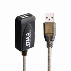 Kabl USB A - USB A M/F 2.0 produžni sa pojačivačem 10m E-Kettz