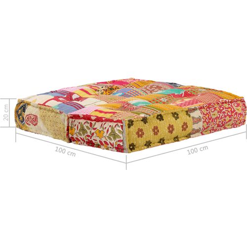 283792 Pouffe 100x100x20 cm Patchwork Fabric slika 31