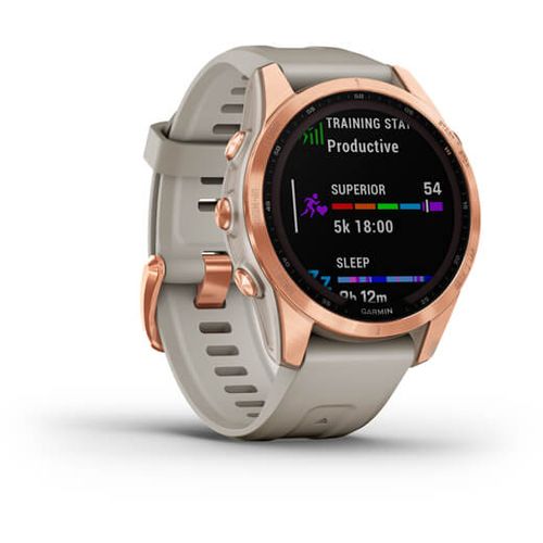 Garmin Fenix 7S SOLAR Slate Gray crni remen slika 2