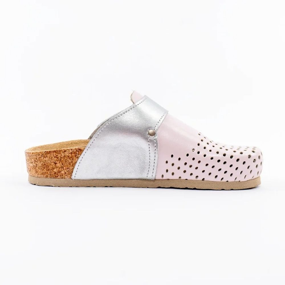 Vesna Anatomske klompe Komfort, Pink/Srebro slika 2