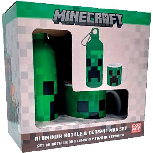 Minecraft aluminium bottle + mug set 500ml slika 1