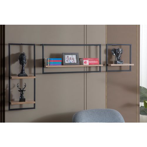 Set - Pine Pine
Black Wall Shelf slika 3