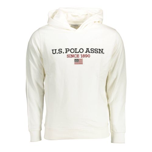 US POLO SWEATSHIRT WITHOUT ZIP WHITE MAN slika 1