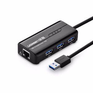 Ugreen USB 3.0 hub s 3x USB A i RJ45 priključkom