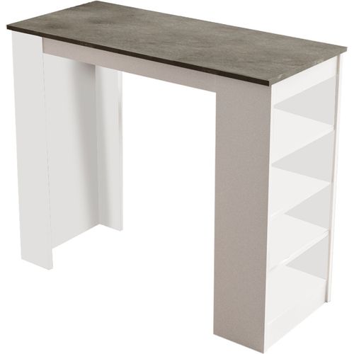 Woody Fashion Barski stol, Bijela boja Sivo, ST1 - GW slika 4