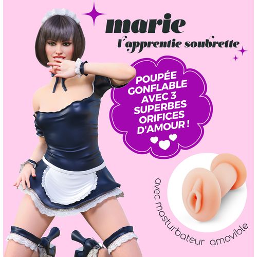 CRUSHIOUS MARIE L'APPRENTIE SOUBRETTE INFLATABLE DOLL WITH STROKER slika 2
