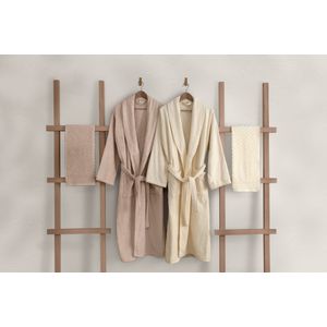 L'essential Maison 1062A-047-1 Powder
Cream Family Bathrobe Set (4 Pieces)