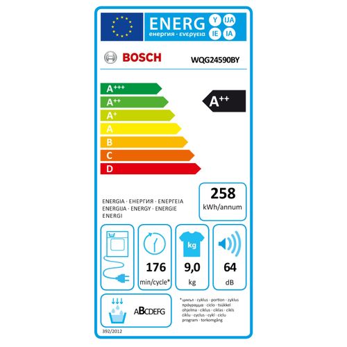 Bosch sušilica rublja WQG24590BY slika 16